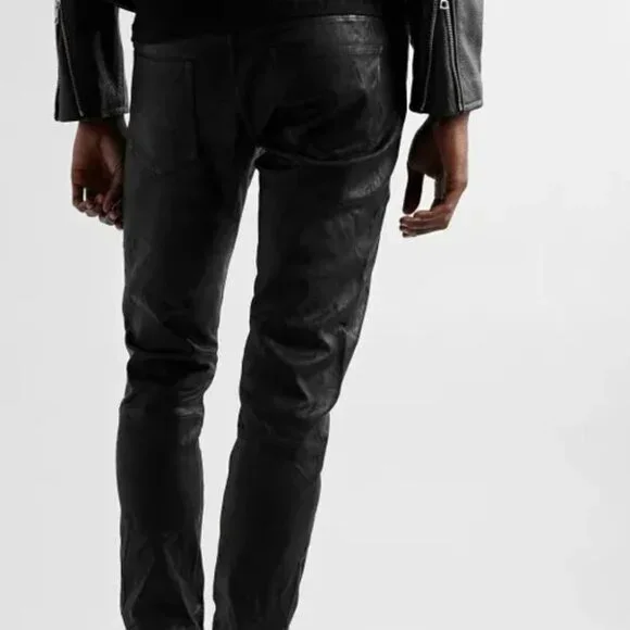 NWOT RAW WAXED & COATED BLACK JOHN ELLIOTT CAST 2 32W JEANS RARE COATING NWOT